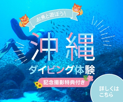 沖縄ダイビング体験広告用バナー