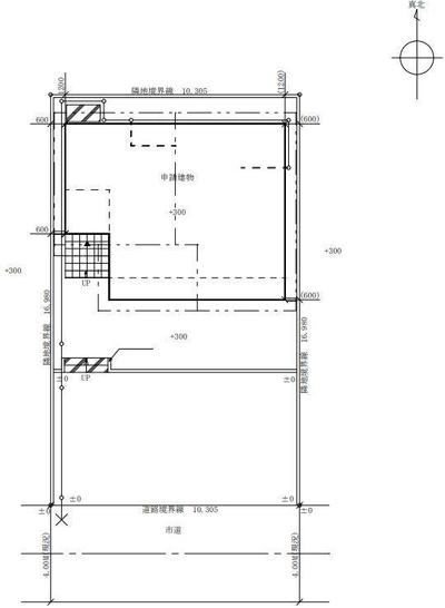 CAD図面作成（配置図）