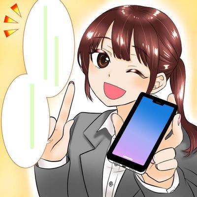 広告漫画のイラスト