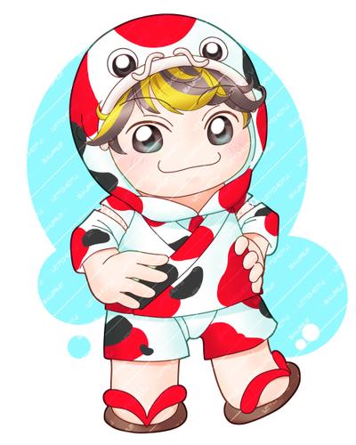ゲーム配信用　立ち絵イラスト（SDキャラ）