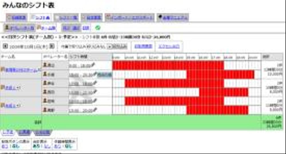 シフト管理システム「みんなのシフト表」