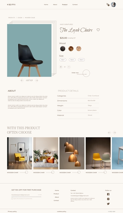 ksm-furniture - Product page (Item details)