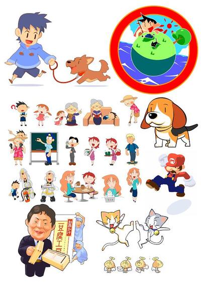 HP用イラスト数点(中心）と練習イラスト