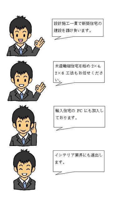 建築会社　四こま