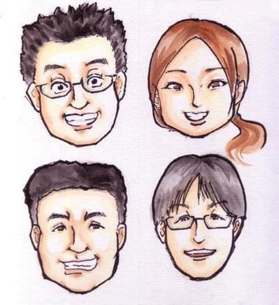 会社記念色紙イラスト