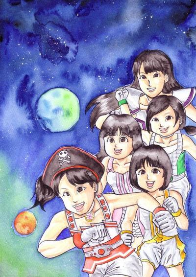 ももいろクローバーＺ似顔絵