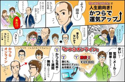 商品説明マンガ　かつら編