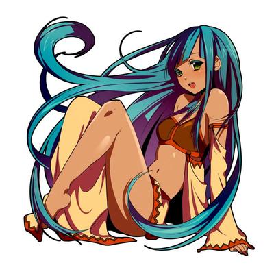 褐色異国の女性