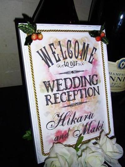 結婚式のウェルカムボード