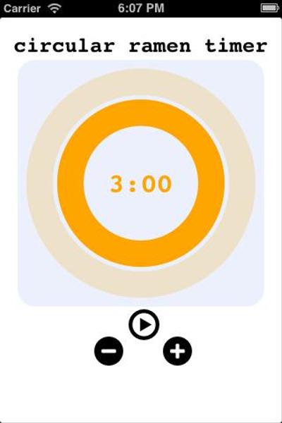 circular ramen timer