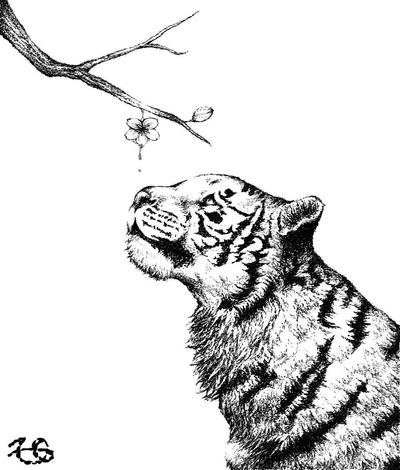点描・トラ