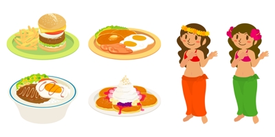 ハワイの食べ物イメージ