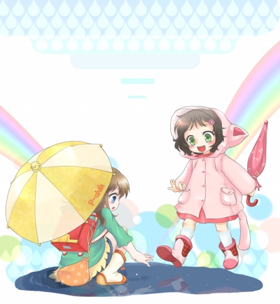 梅雨の少女たち