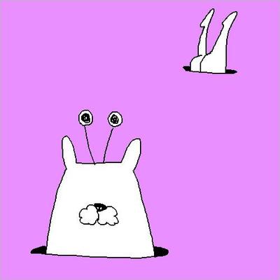頭も尻も隠さず