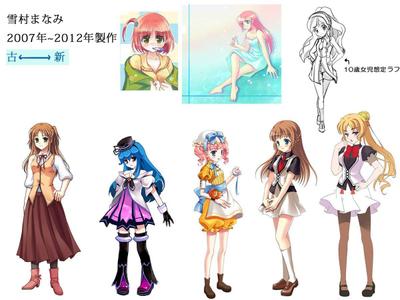 【バストアップ】女性キャラクター