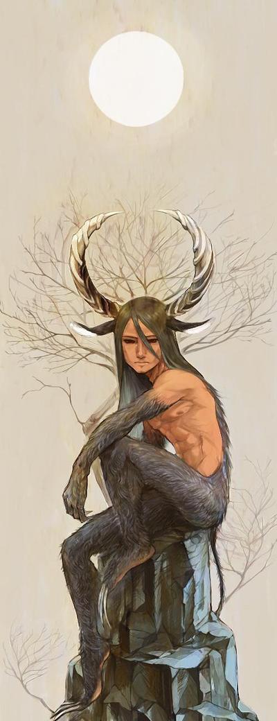 角の男