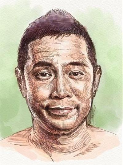 タレント似顔絵（岡村隆史）