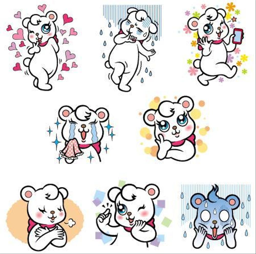 スタンプ風イラスト