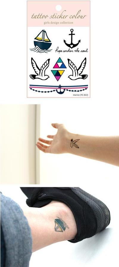 Tattoo Sticker 2013　girls color design collection