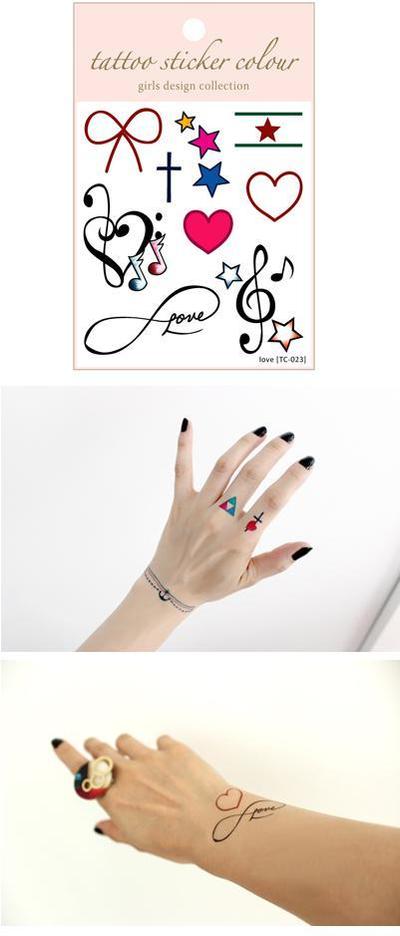 tattoo Sticker 2013　girls color design collection