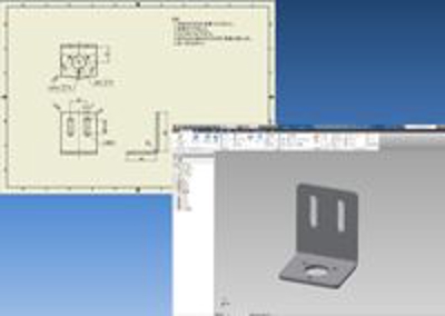 CAD部品図とモデル