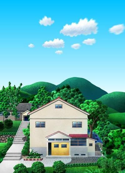 岩柿村の風景