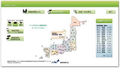 総務省統計局 日本地図でみる統計データ