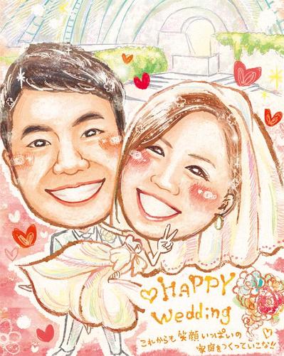 ウェルカムボード用似顔絵