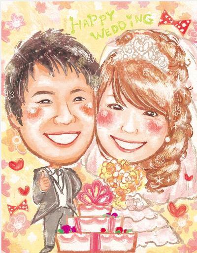 ウェルカムボード用似顔絵