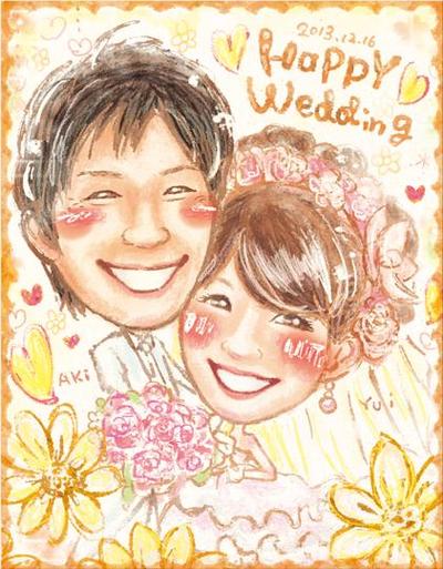ウェルカムボード用似顔絵