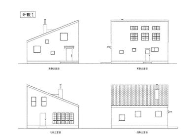 Cafeプラン2 立面図－1