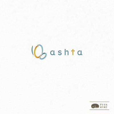 ashta様のロゴ、名刺のデザインをいたしました