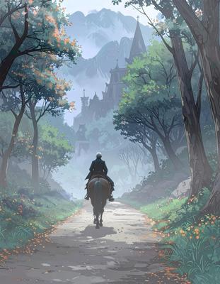 物語の挿絵を想定してイラストを作成しました