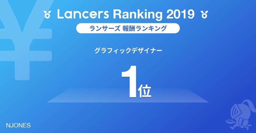 2019 Lancersグラフィックデザイナー部門【全国1位】を受賞しました