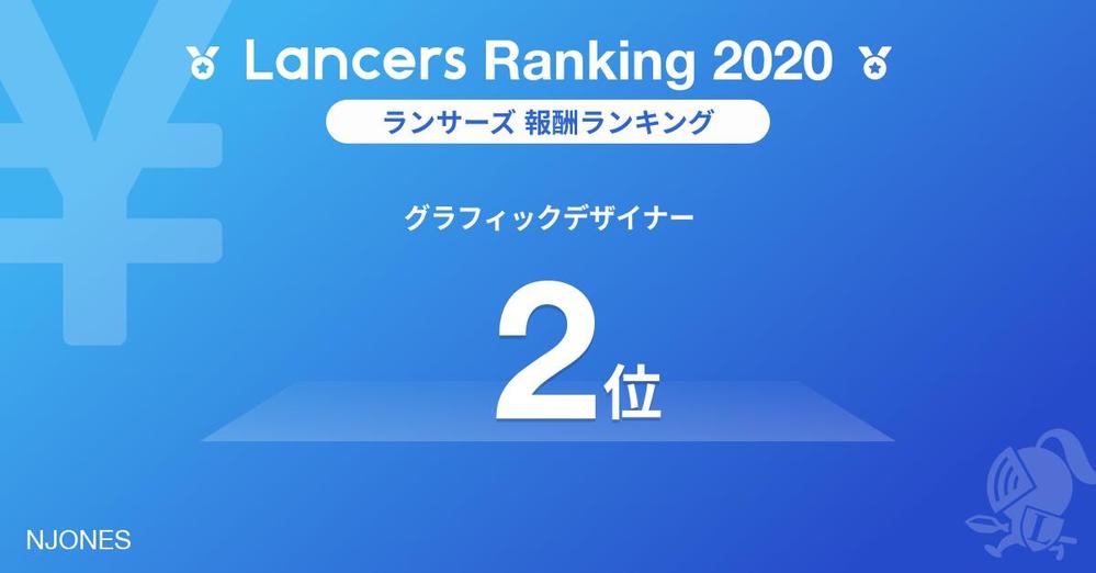 2020 Lancersグラフィックデザイナー部門【全国2位】を受賞しました