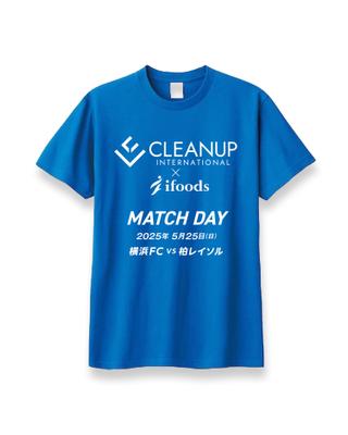 スポンサー試合応援用自社サッカーチームTシャツをデザイン制作しました