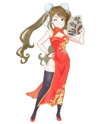 中華少女イラスト製作致しました