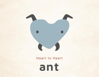 「ant」という営業を軸にした会社のロゴを制作しました