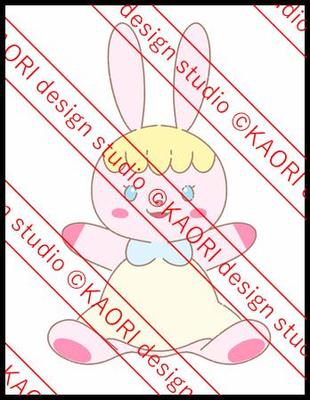 オリジナルのうさぎのキャラクターを制作しました