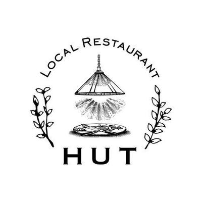 栃木県宇都宮市にあるレストラン「Local Restaurant HUT」のロゴデザインを担当しました