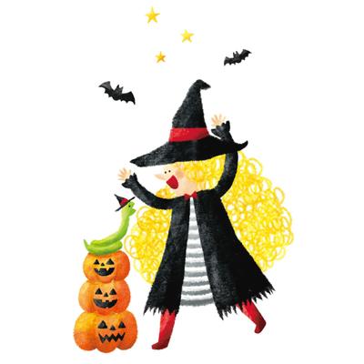 掛けカレンダーのイラスト（10月）を作成しました