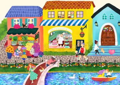 美術展への応募用にイラストを制作しました