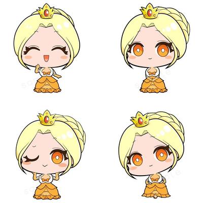 姫のミニキャラを作成しました