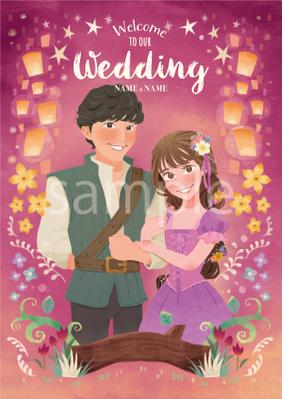 結婚式で使用するウェルカムボードを制作しました