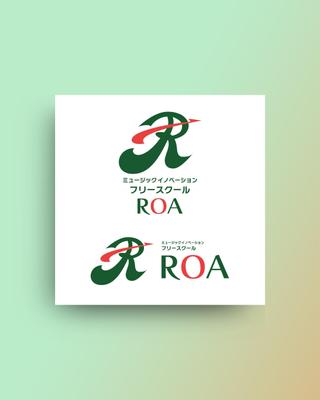 音楽特化型フリースクール「ROA」ロゴデザインをしました