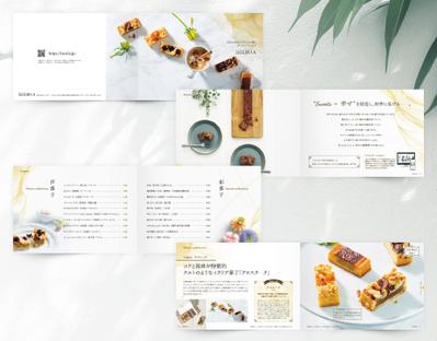 【新版／B５・46ページ】おいしいお菓子と人を繋ぐ菓子業界のポータルサイトの商品カタログを制作しました