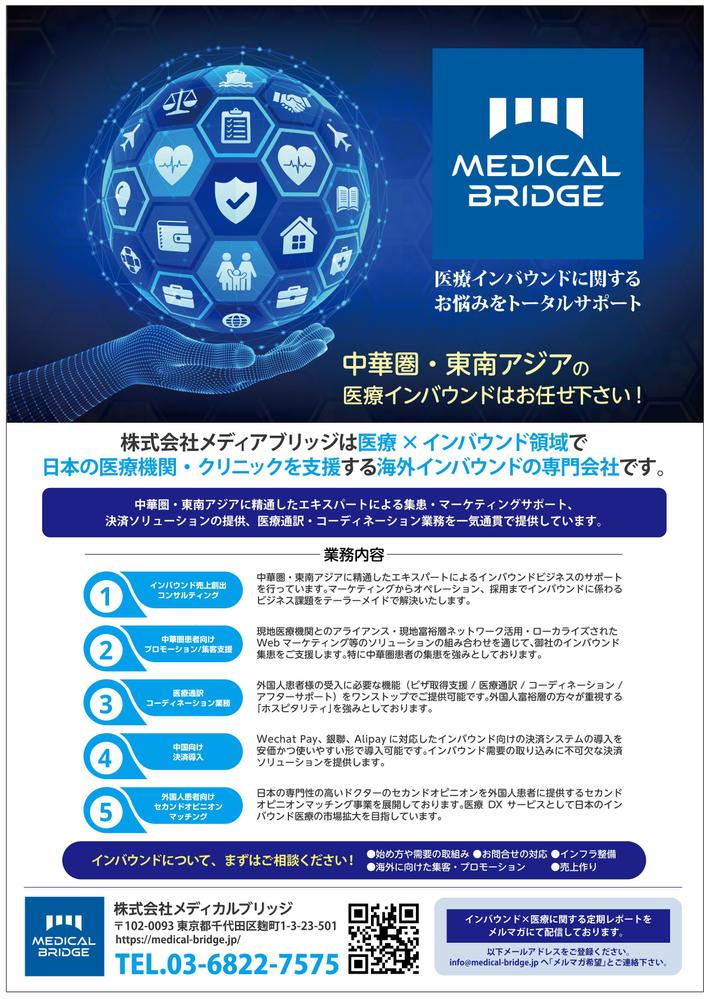 IT/システム　事業案内チラシデザインしました