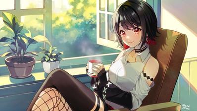 Vtuber赤蕾ライラさんのサムネイルイラストを制作しました