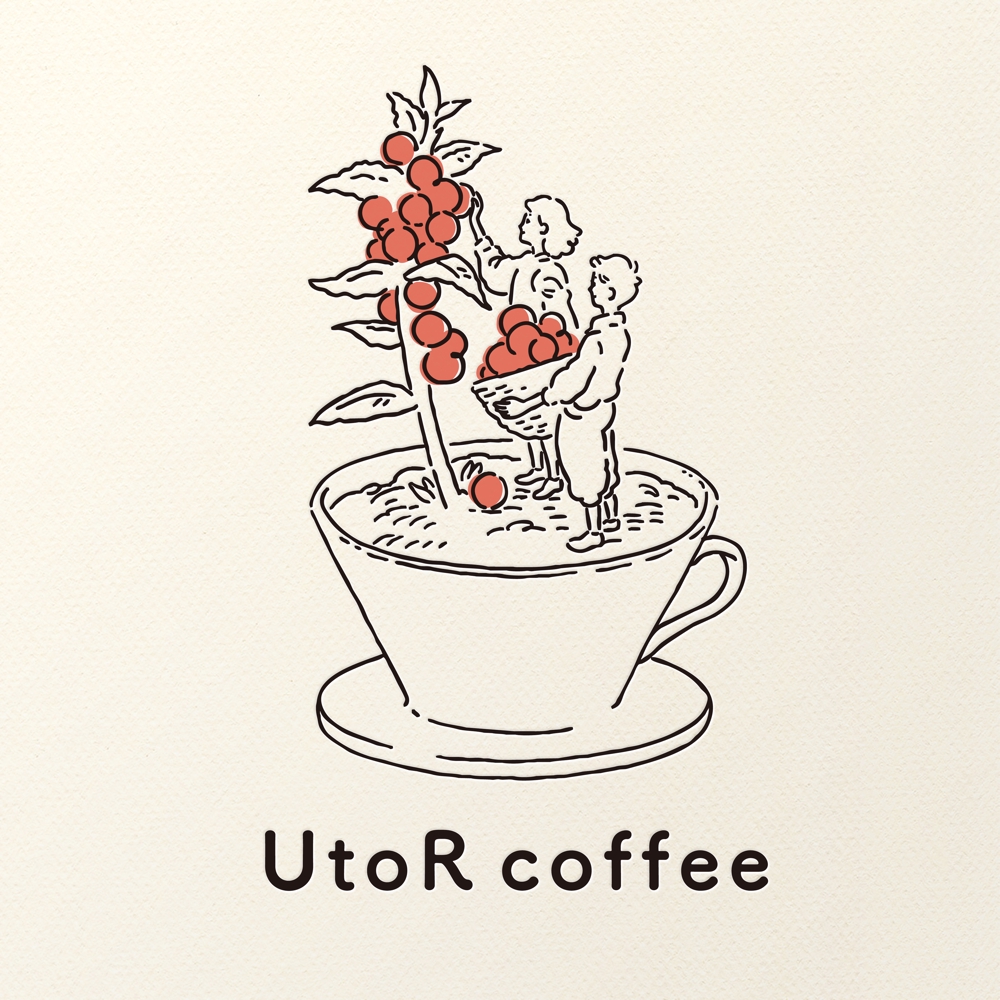 コーヒー豆ショップロゴデザインをしました