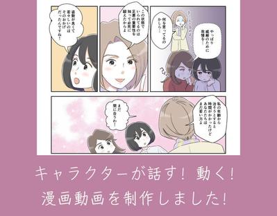 既存の静止画の漫画を漫画動画化しました